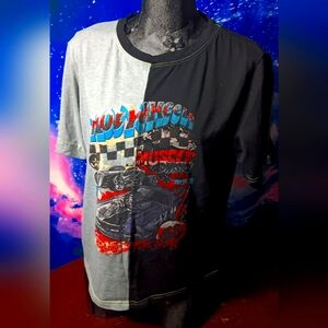 Hot Wheels Split Graphic Tee | Retro Muscle Car Shirt  Vintage Racing Streetwear